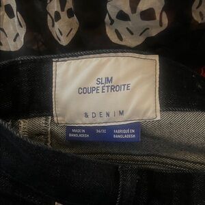 Slim Coupe Etroite Straight Leg Denim Jeans